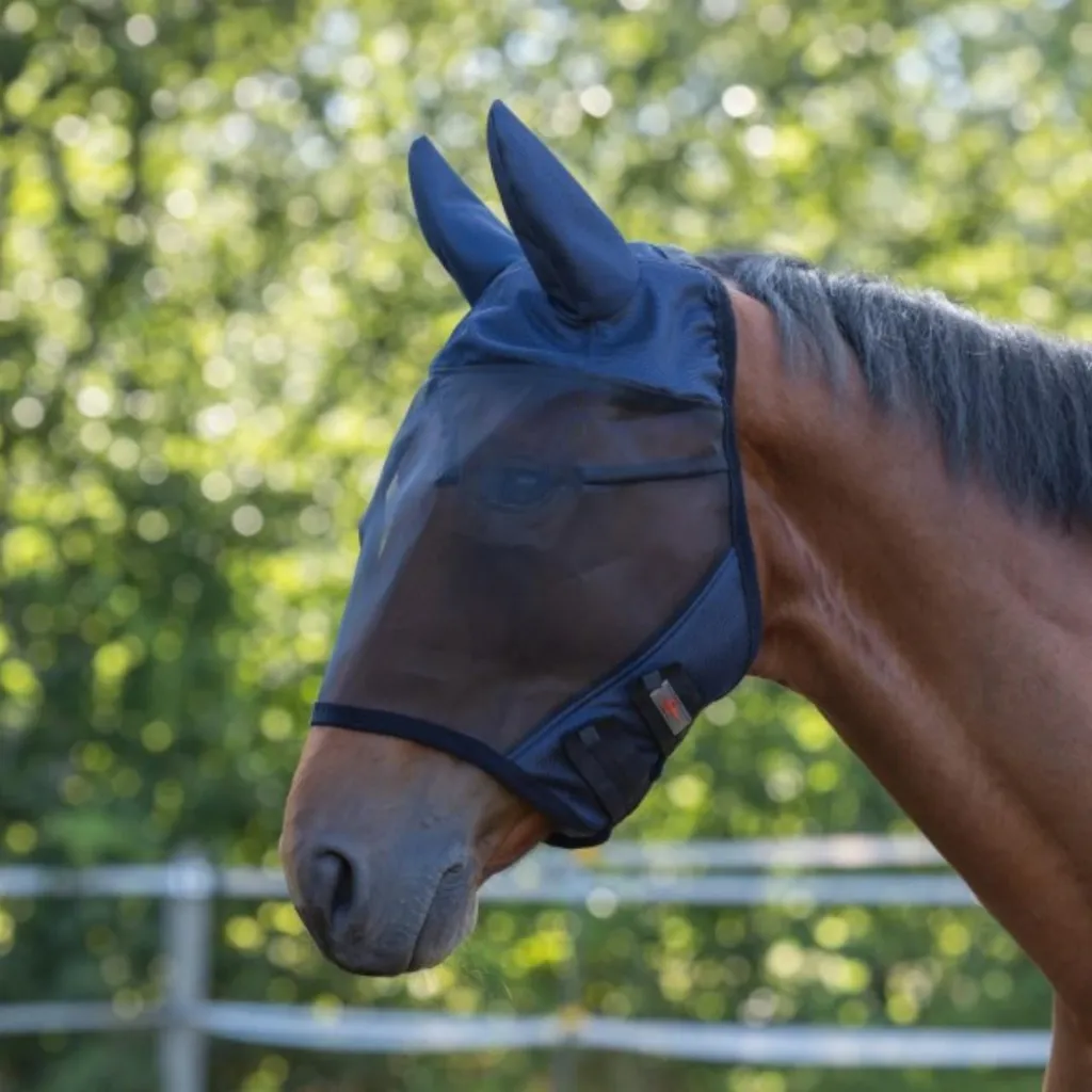 Covalliero SuperFly Maschera Antimosche con Orecchie - Taglia Full - 4