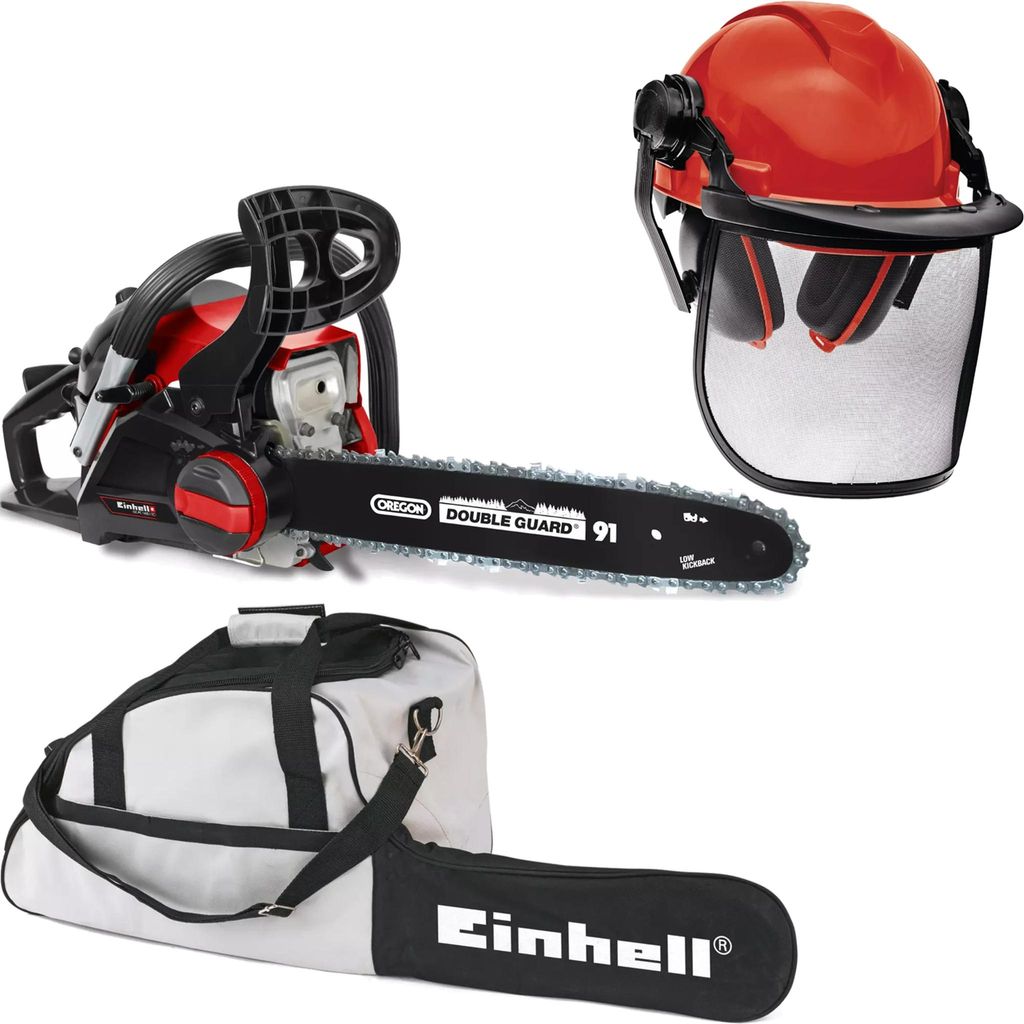 Einhell Benzin-Kettensäge GC-PC 1435 I TC Set, Tasche, Benzin-/Öl-Mischflasche