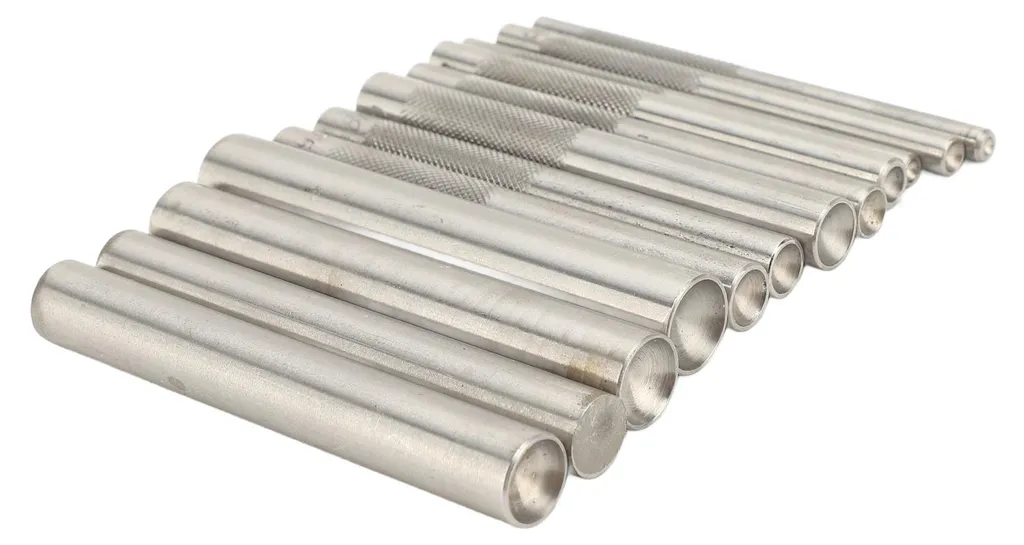 Kit de 12 outils à riveter en acier pour cuir et métal, 3mm à 15mm