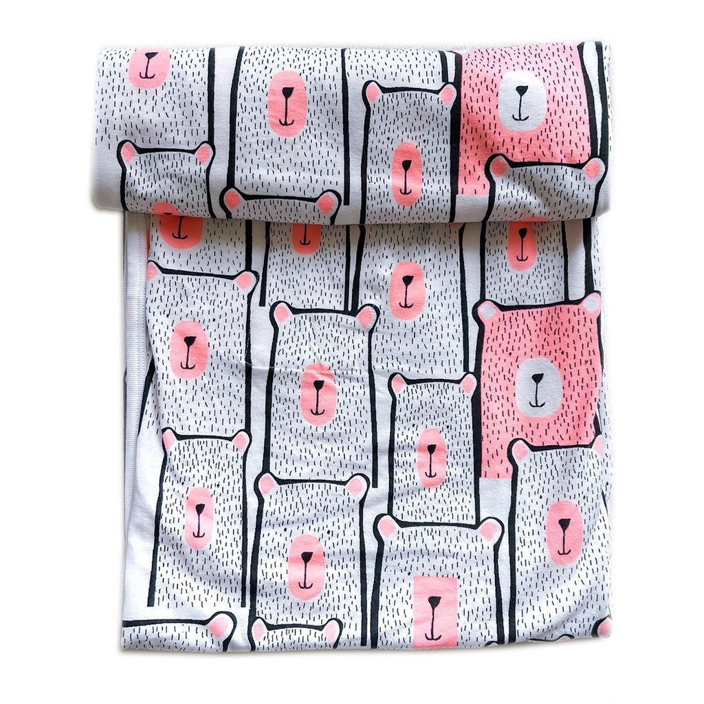 Baby Loves Sleep Koala HugsWickeldecke - Wickeltuch für Baby 0-3 Monate - Baby Wickeltuch - Pinky Bears