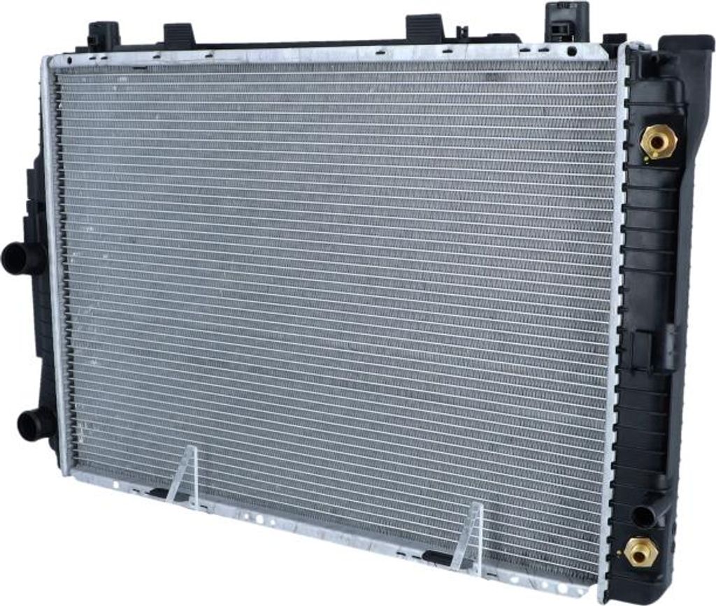 Kühler Motor Kühlrippen gelötet 668 - 471 mm Alu NRF für u.a. MERCEDES-BENZ 124
