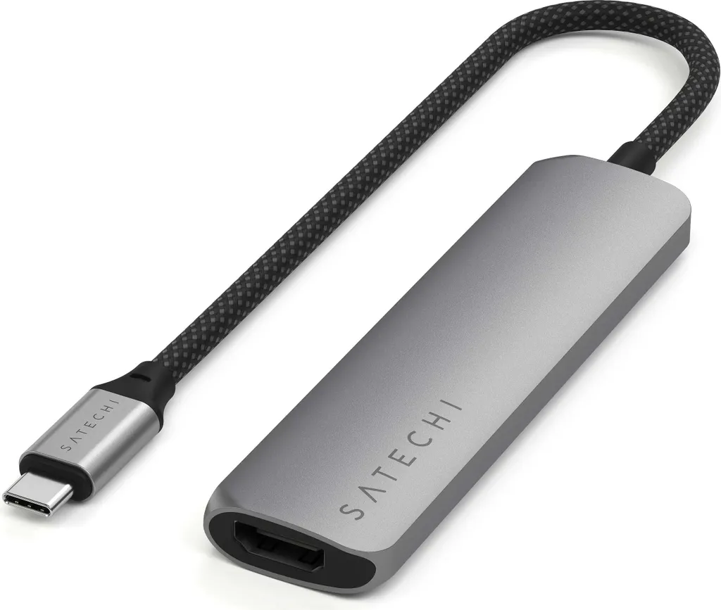 Adaptateur Satechi USB-C 4K 60Hz et Power Delivery 100W Format Compact