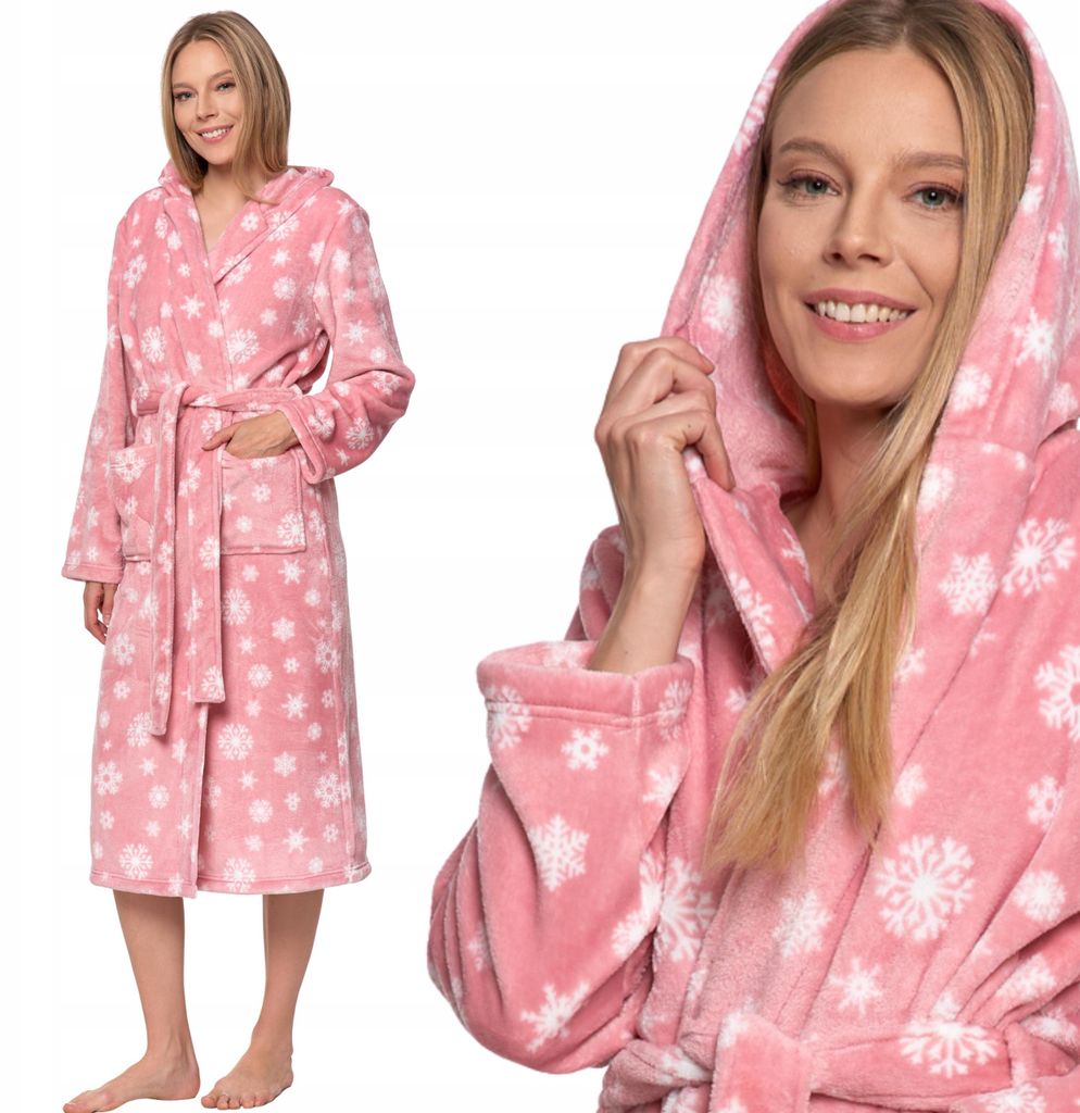 Moraj | Bata de mujer, modelo largo con capucha | Bata de Imagen del producto 