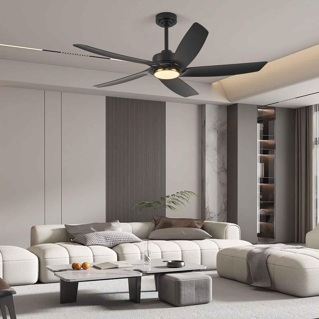 ZELURXX Deckenventilator mit LED 132cm 52 Zoll 5 Flügel Produktbild 