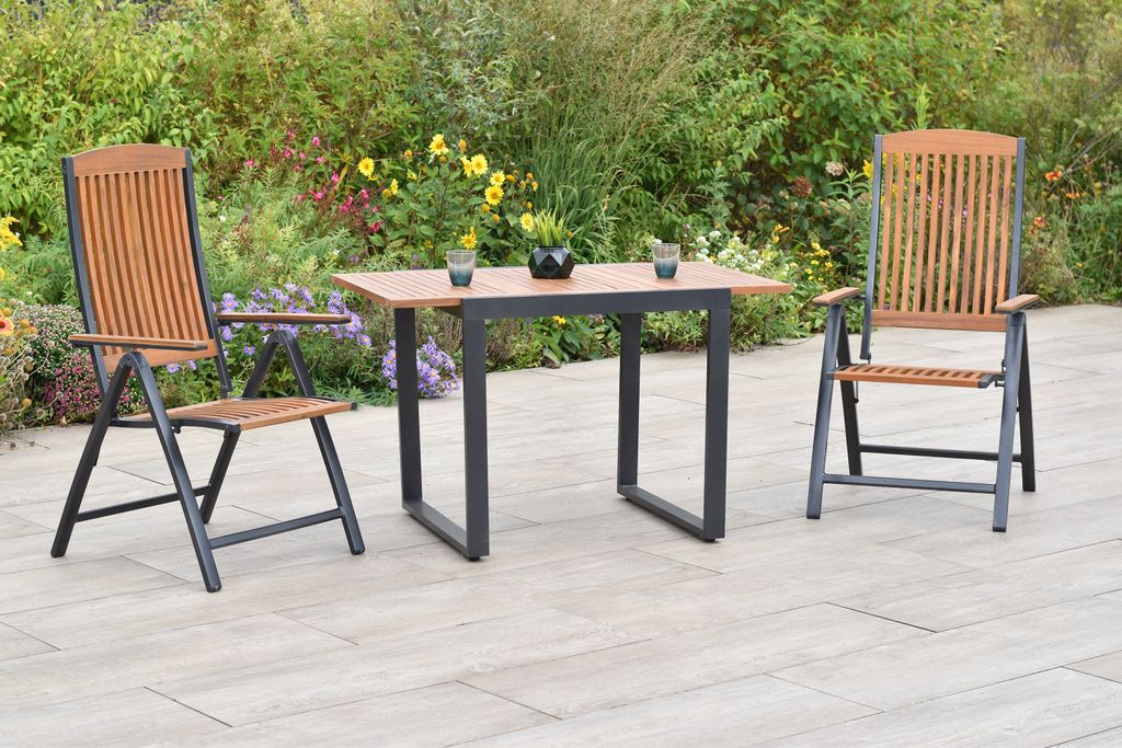 Merxx "Athos" Gartenmöbel Set 3tlg., 2 Klappsessel, Produktbild 