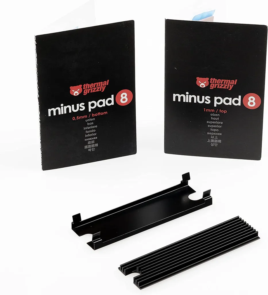 Solution de Refroidissement SSD M.2 pour PC Gaming - Thermal Grizzly Noir - 9