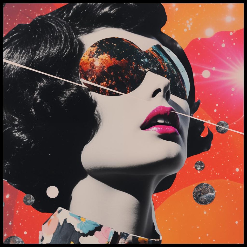 Plakat 70x70cm Galaktische Visionärin