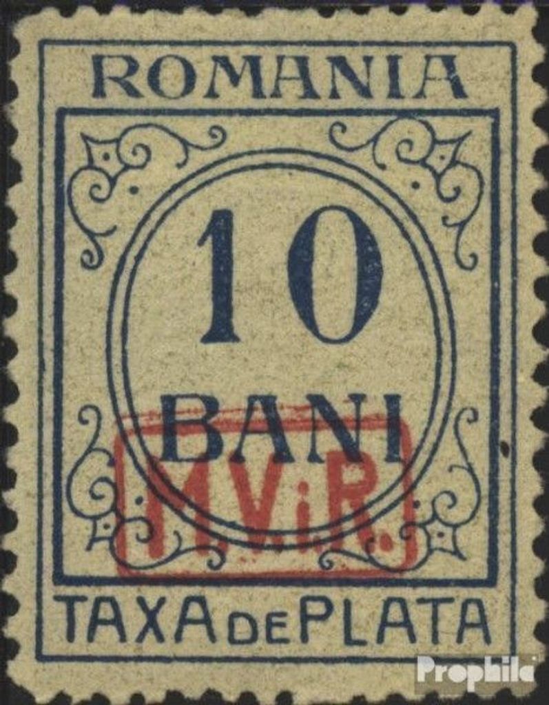 Briefmarken Dt. Militärverw. Rumänien 1918 Mi P2 gestempelt Ziffernzeichnung