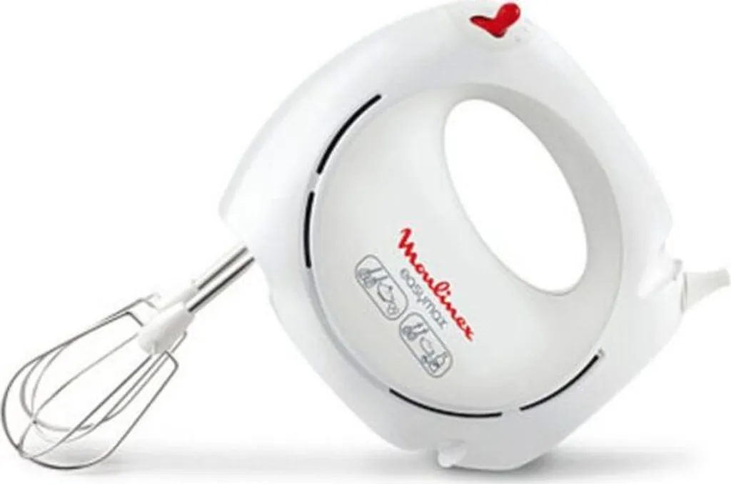Batteur électrique léger Moulinex HM2501B1 avec fouets inox robustes