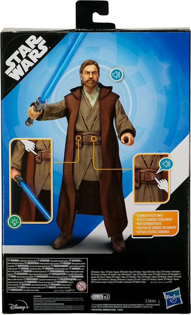 Obi-Wan Kenobi Galactic Action Hasbro : Figurine Interactive Robuste 30cm - 5