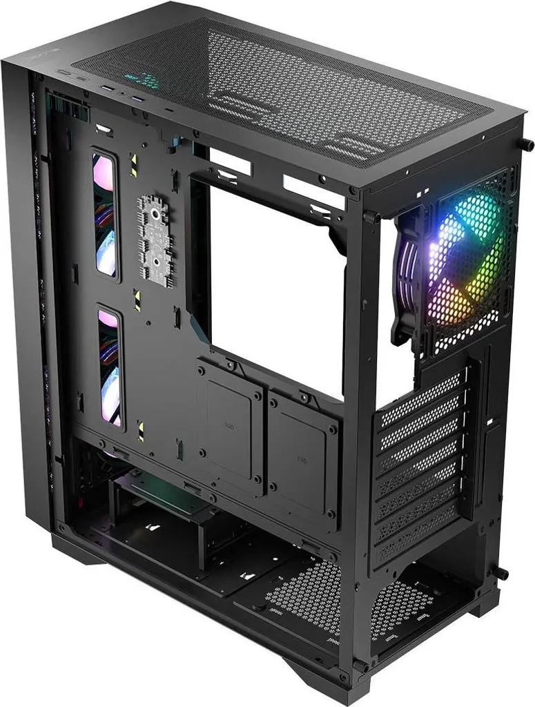 Boîtier PC Logic DART PRO ARGB Noir avec Connectivité USB-C Ultra Rapide