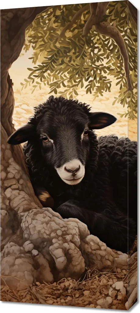 Quadro 40x90 cm Calma nell'oscurità | Tela Canvas Moderna per Soggiorno