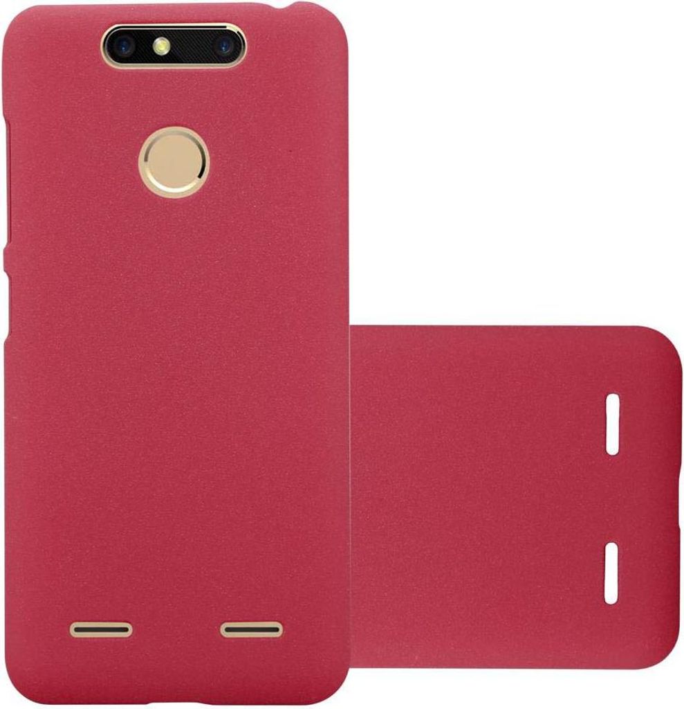 Cadorabo Schutzhülle für ZTE Blade V8 MINI Hülle in Rot Etui Hard Case Handyhülle Cover