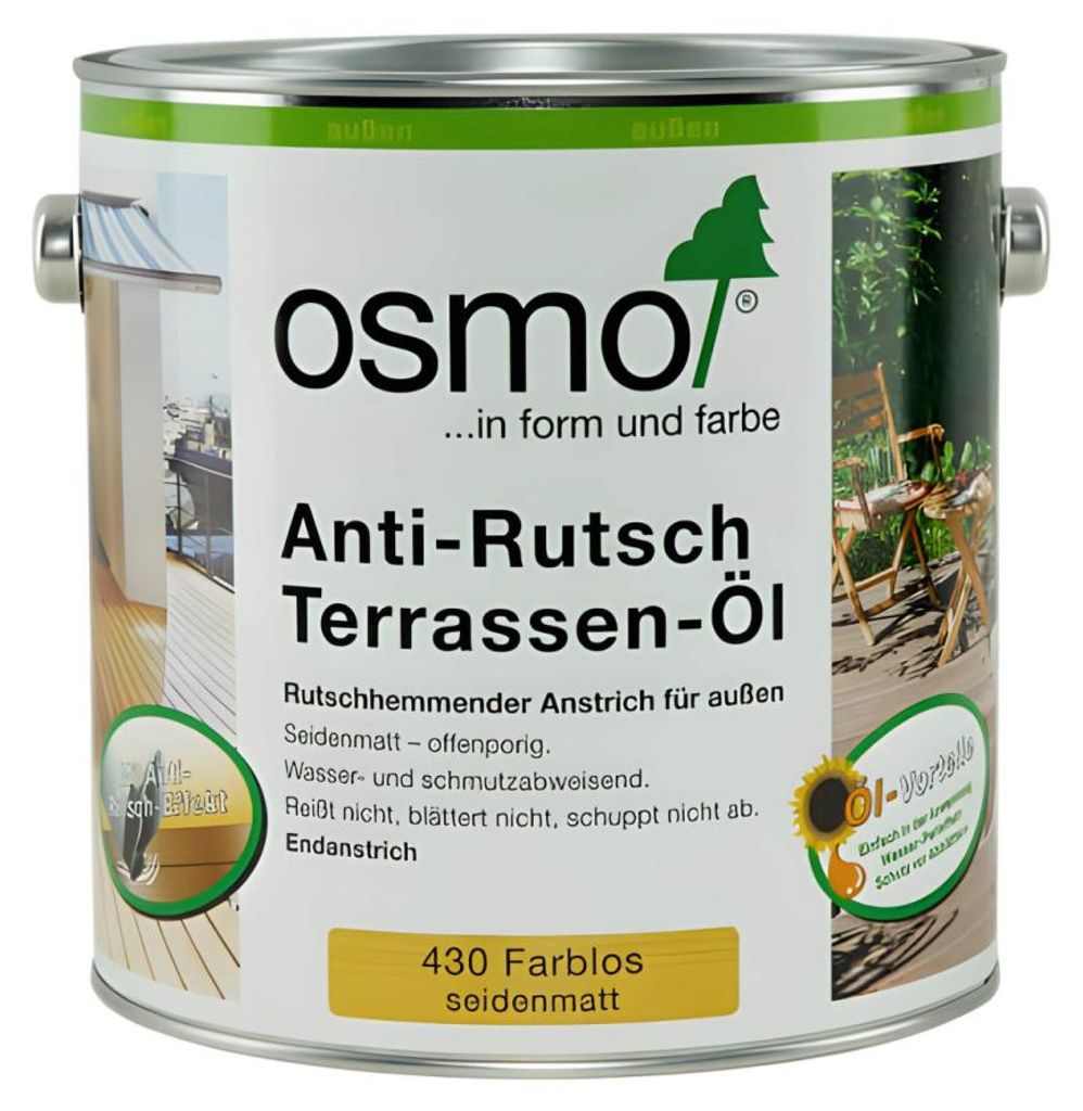 Osmo Anti-Rutsch Terrassen-Öl 2,5 L farblos Produktbild 
