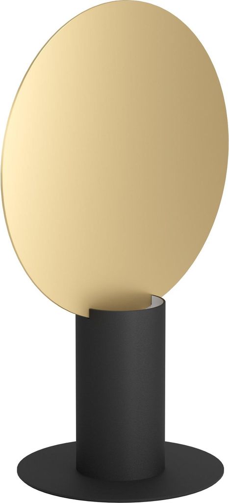 EGLO LED Tischlampe Sarona, geometrische Nachttischlampe, Tischleuchte aus Metall in Gold und Schwarz, Deko Lampe, inkl. GU10-Leuchtmittel, warmweiß