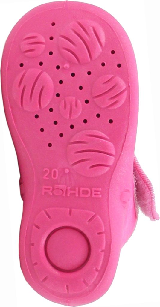 Rohde Kinder Jungen Mädchen Hausschuh Klettverschluss Motiv 2104, Größe:23 EU, Farbe:Pink