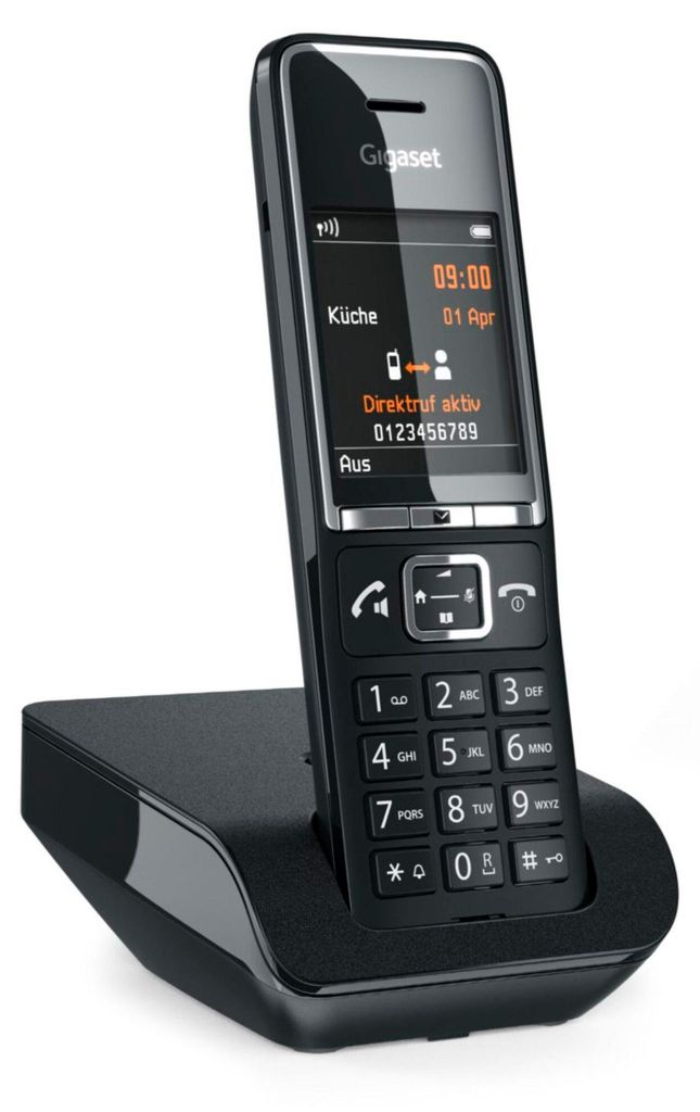 Gigaset Comfort 550 schwarz/chrom Produktbild 
