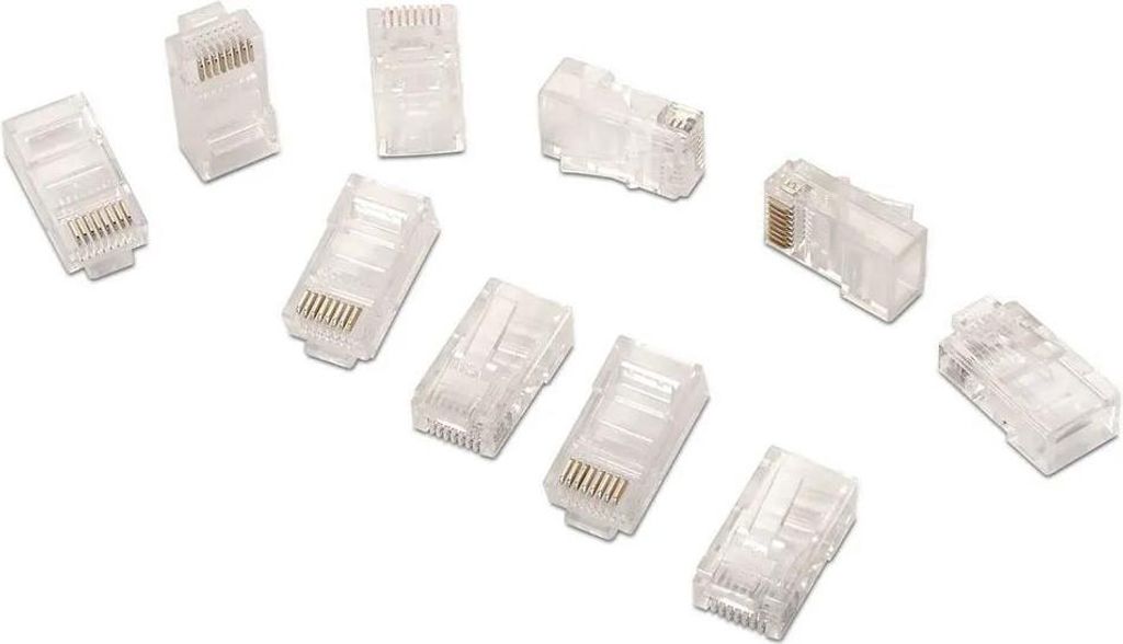 Aisens - 8-adriger rj45-Stecker Kat.5e awg24 (10 Stück) Produktbild 