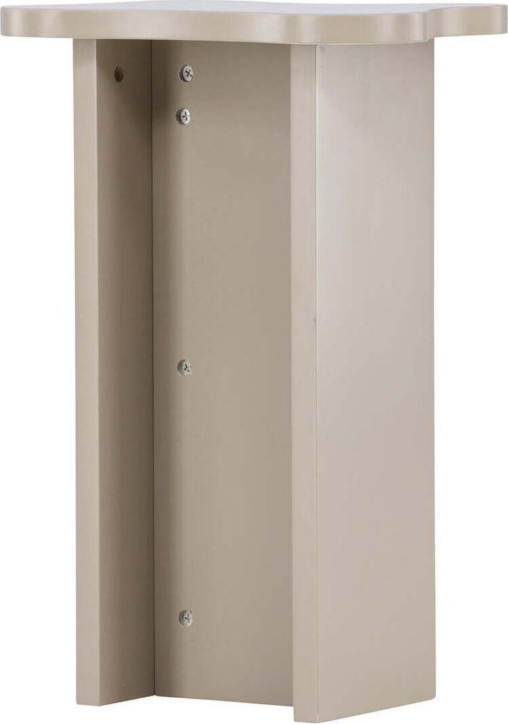 FURNLUX Beistelltisch Molde Beige 30cm / Hauptfarbe: Beige / Abmessungen: 30 x 42 x 62 cm