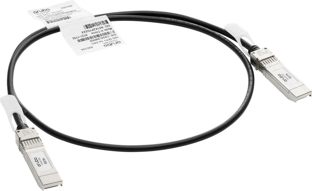 HPE Aruba Networking 10G SFP+ / SFP+ 1m InfiniBand/Glasfaserkabel SFP+ Schwarz