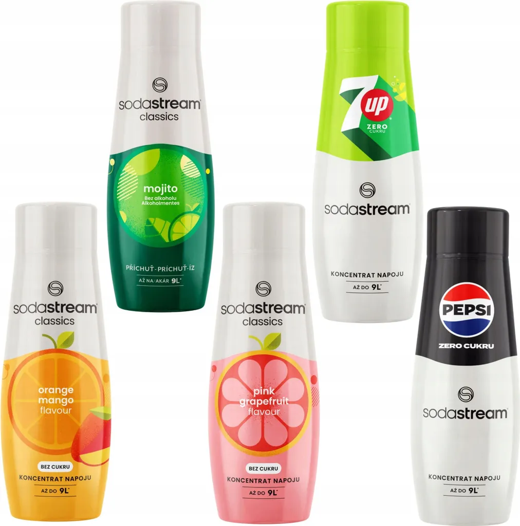 SodaStream Sciroppi Variety Pack: Pepsi Zero + Mojito + Pompelmo