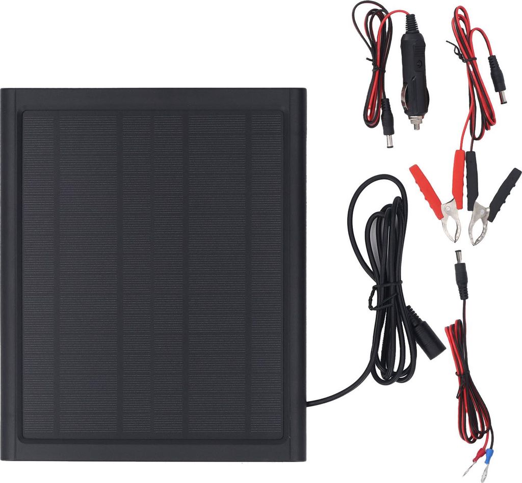 Caricabatterie a pannello solare, 6 W, 16 V, kit portatile Immagine del prodotto 
