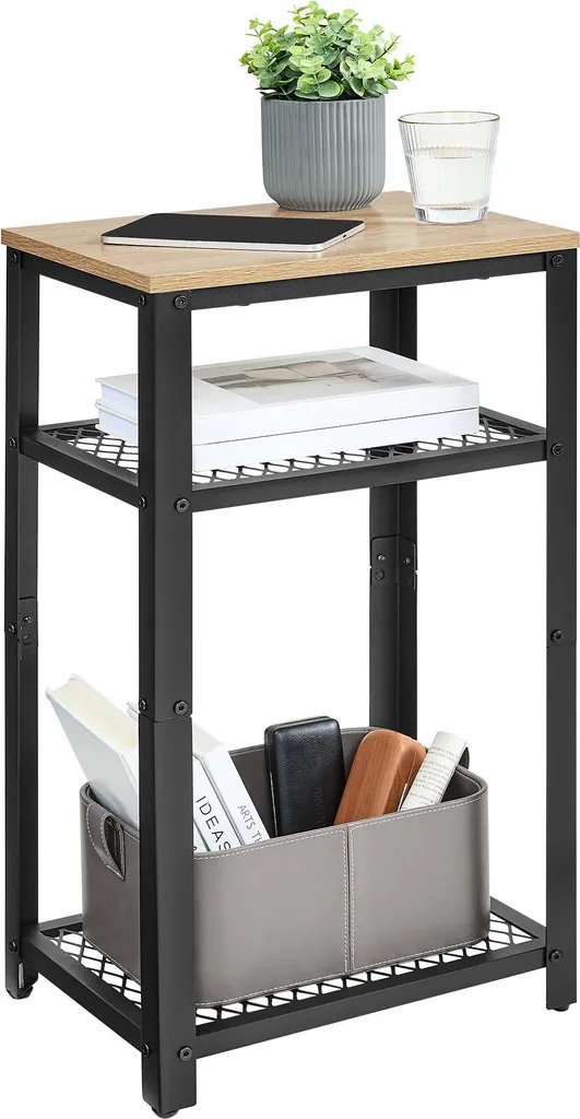 Meuble d'appoint table de chevet loft sonoma 40x30x75 cm polyvalent