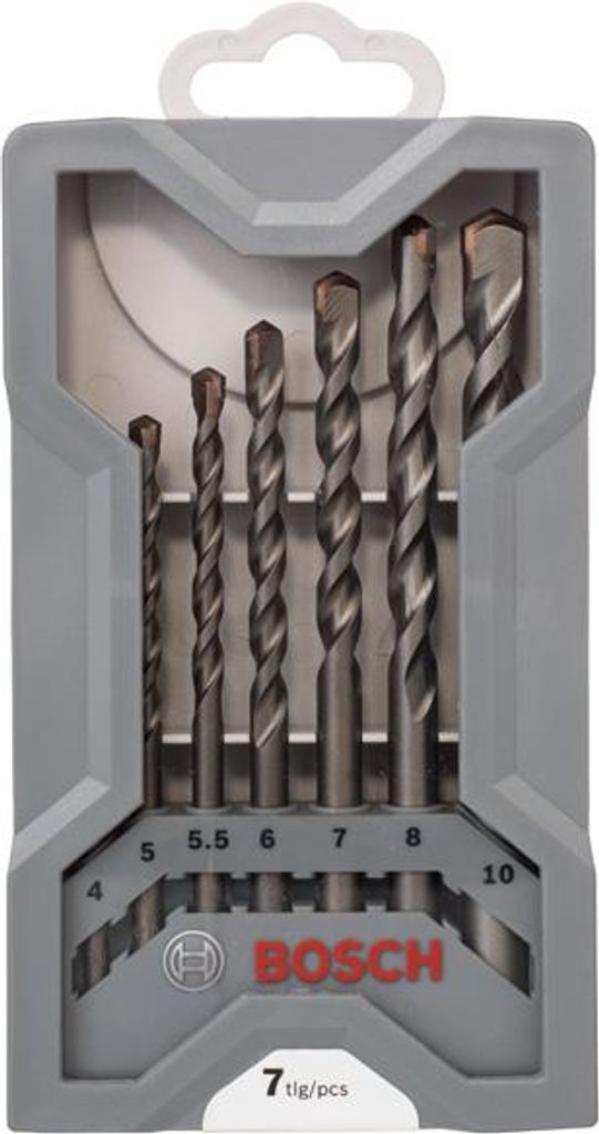 7-tlg. CYL-3 Betonbohrer-Set, 4/5/5,5/7/8/10 mm