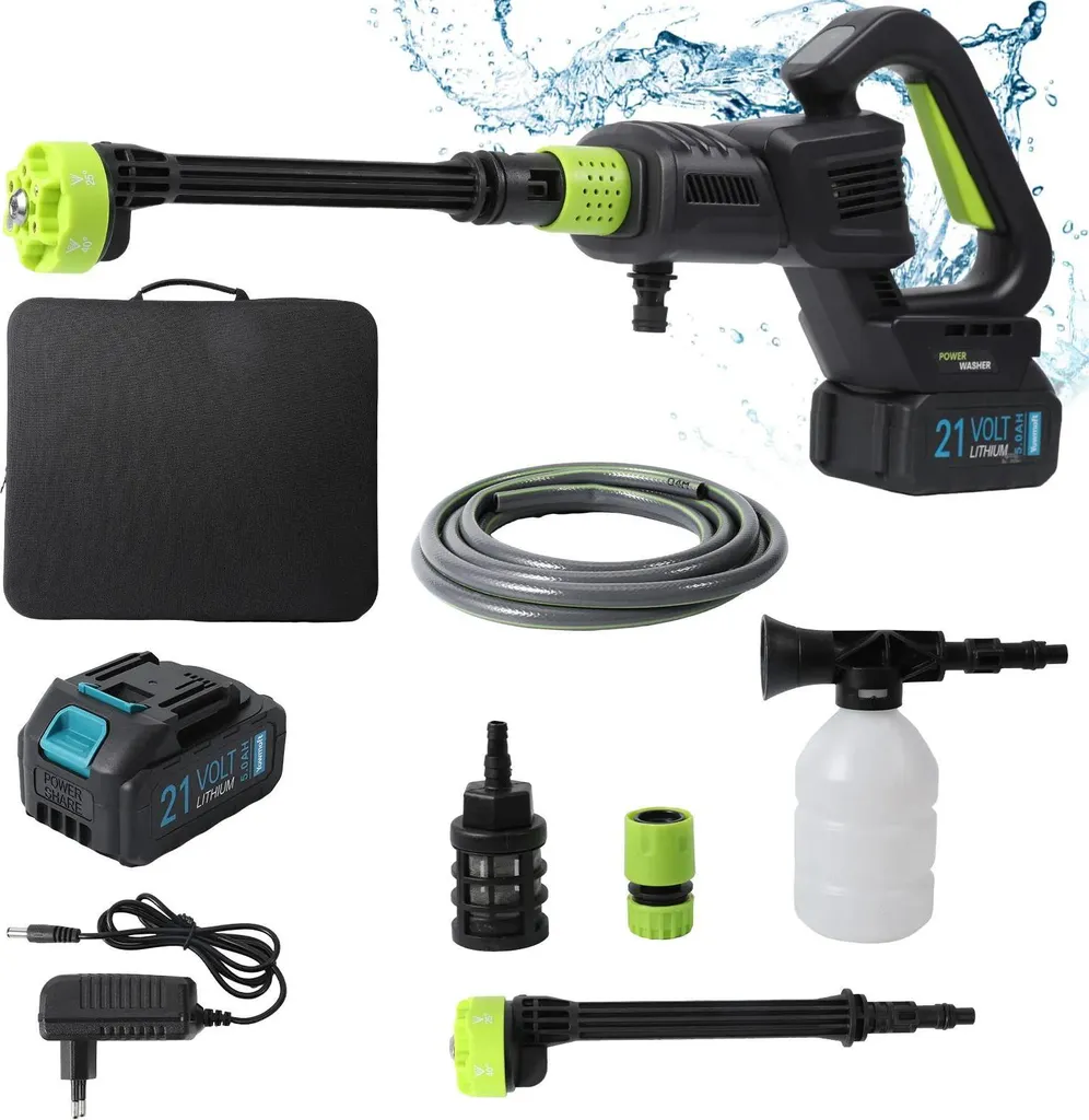 Idropulitrice, design cordless, prestazioni potenti, 1 batteria 1 spina UE