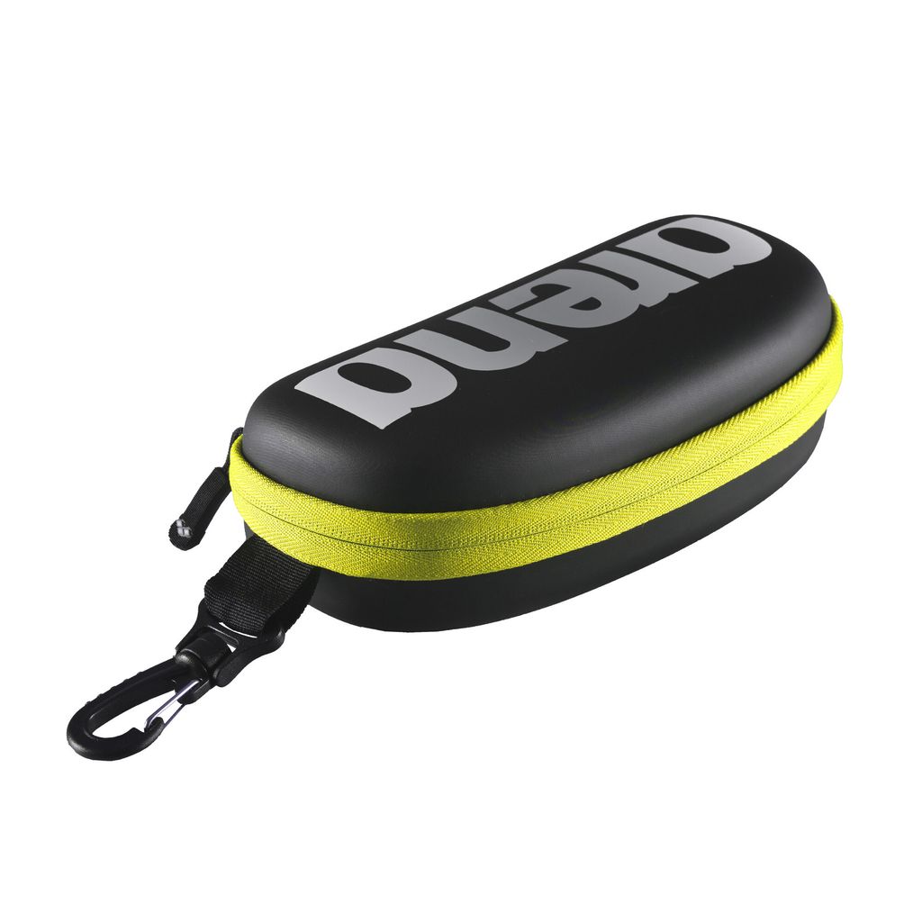 Arena Goggle Case für Schwimmbrillen Etui Box Hard-Case, Artikel:-503 black / silver / fluo yellow