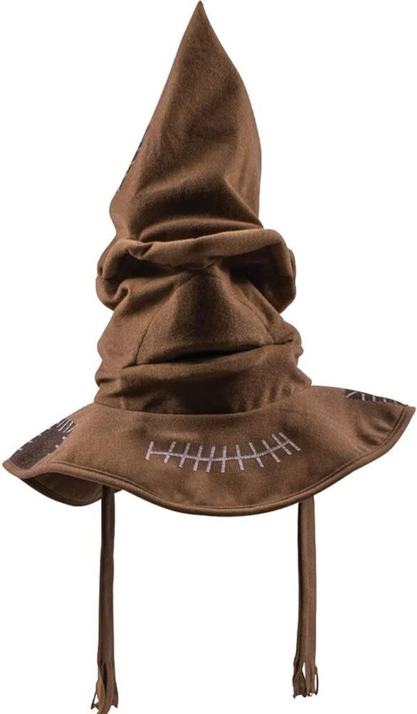Zauberer Hut, Harry Sprechender Hut, Magic Sorting Hat für Kinder Erwachsene Halloween Party Supplies Dress-up Cosplay Kostüm Zubehör, Braun, 38...