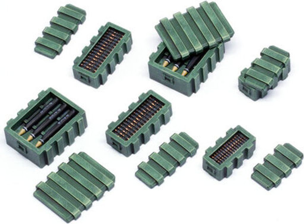 Tabletop-Art Plastic Boxes With Ammo, 14 Jahr(e), Grün
