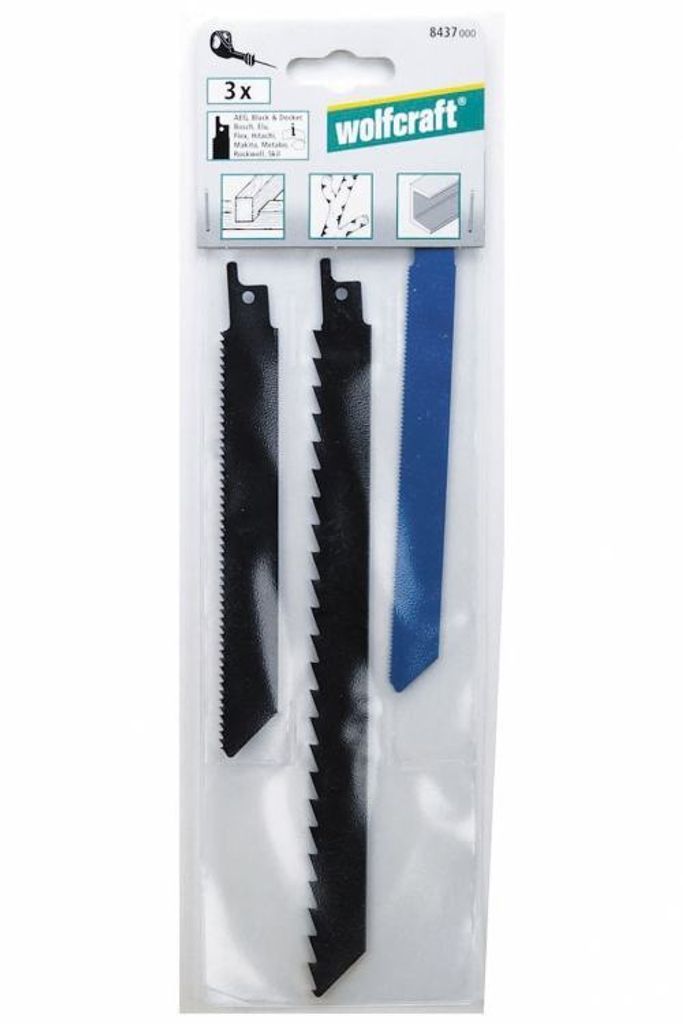 Wolfcraft Sägeblatt 8437000 3 Stück