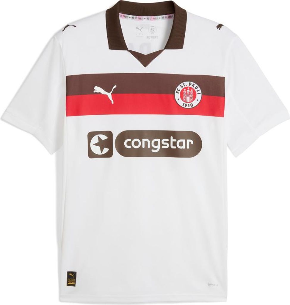 Puma FCSP Away Jersey ST. Pauli PUMA WHITE-ESPRESSO BROWN XL