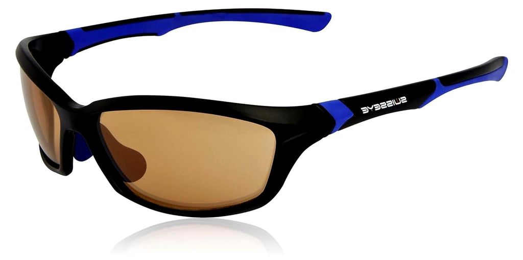 Swiss Eye Sportbrille Drift, Schwarz Matt/Blau