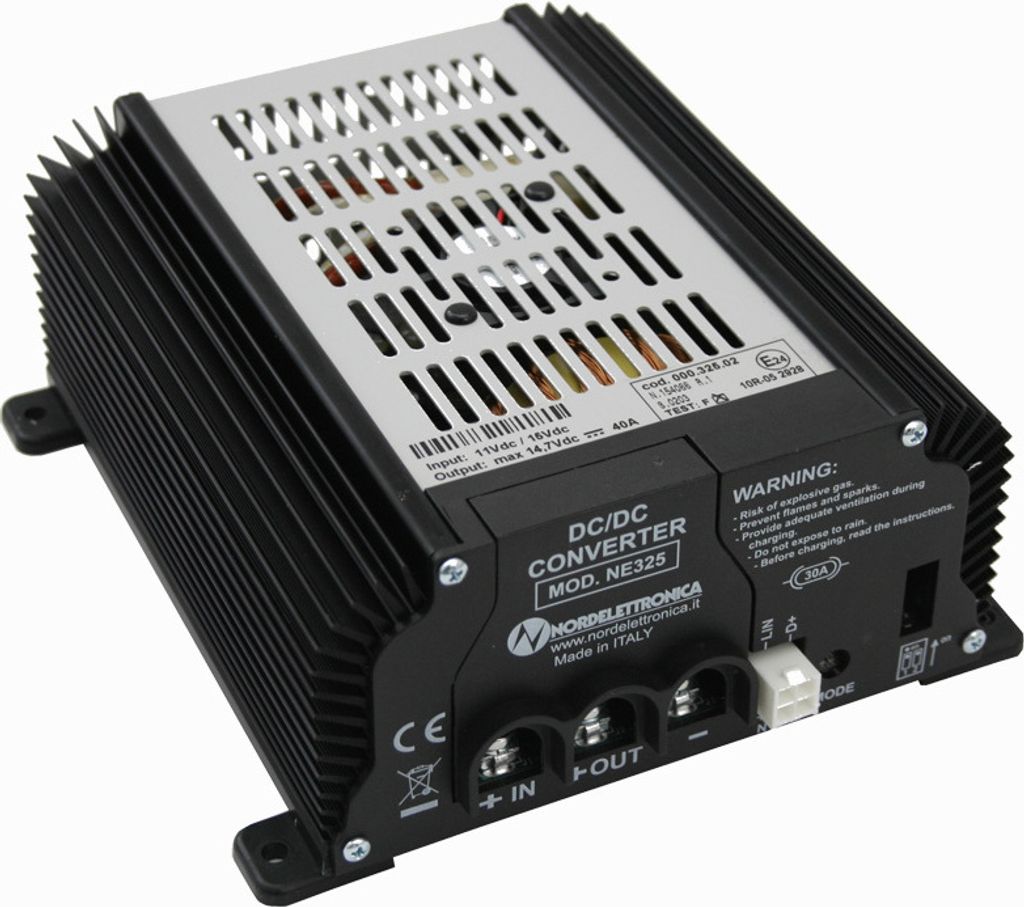 Nordelettronica 12 Volt Batterie Ladebooster 40 A NE325 Wohnmobil Reisemobil Caravan Boot