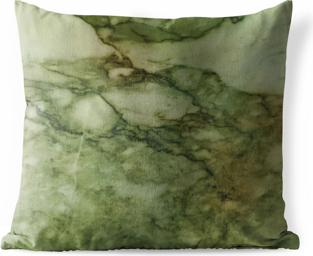 MuchoWow Outdoor Kissen - Marmor - Steine - Kalk - 45x45 cm - Wetterfest - Lounge Kissen - Fotokissen - Dekoratives Kissen