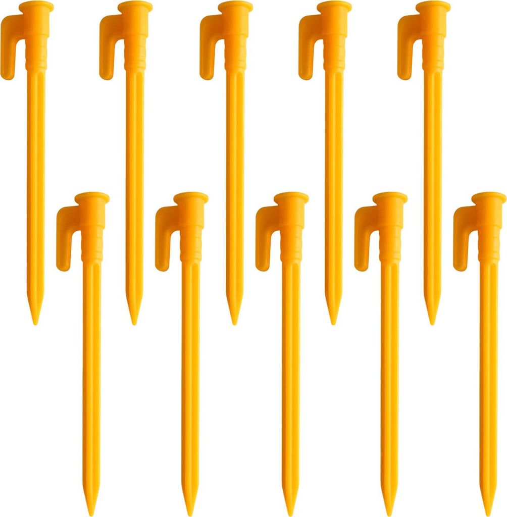 10 Stück Camping Zelthering Heavy Duty Multifunktionaler Outdoor Garten Hof Terrasse Rasen Plane Baldachin Winddicht Erdspieß Zelthering