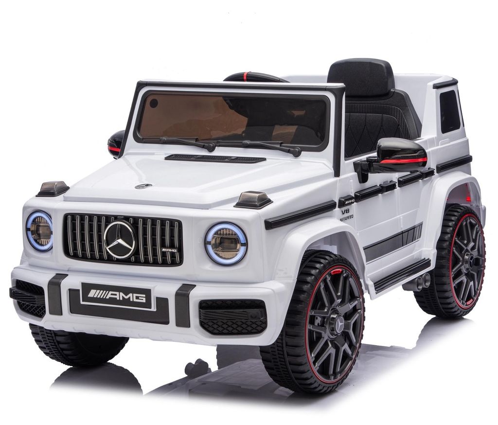 Mercedes G63 AMG Cabrio Kinder-Elektroauto 12V Weiß Produktbild 