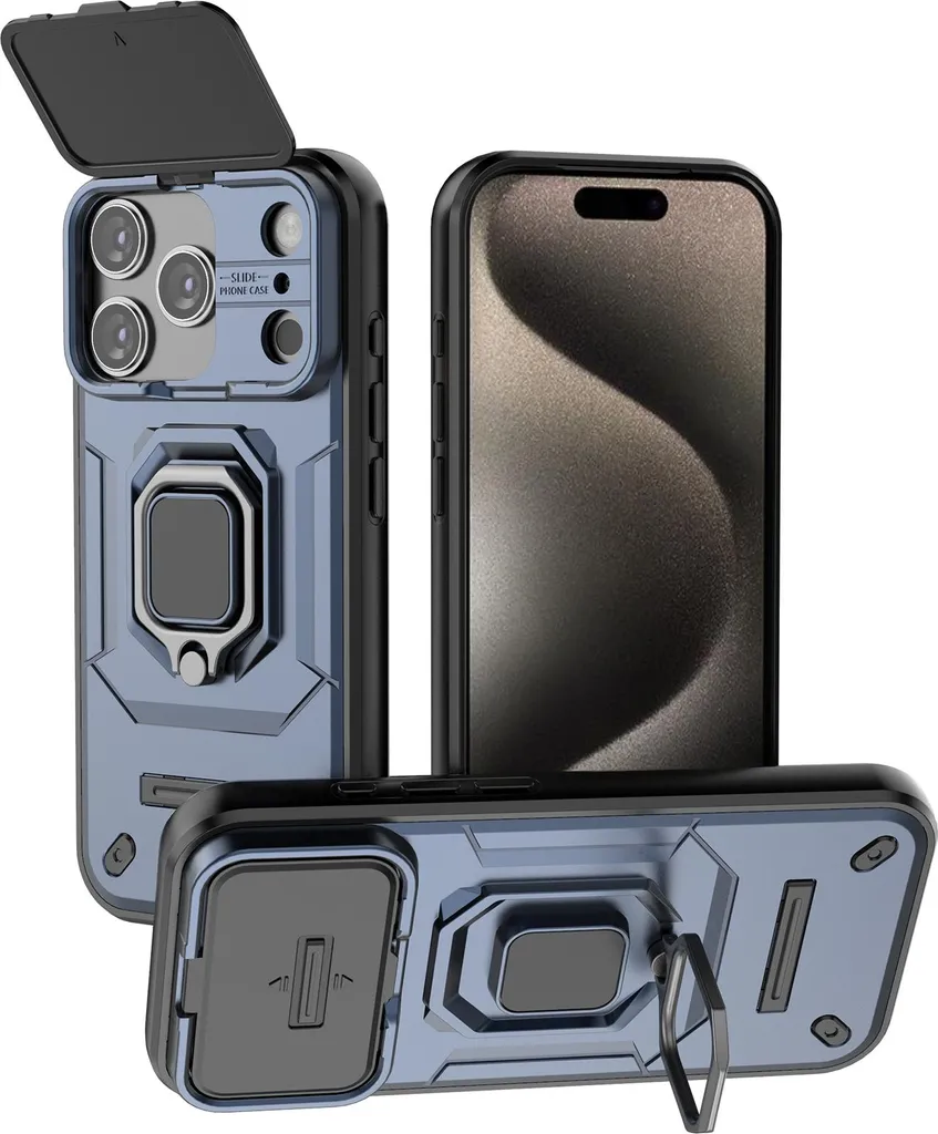 Recensione Cover iPhone 17 Pro Max Blu: Slide Camera e Anello Supporto
