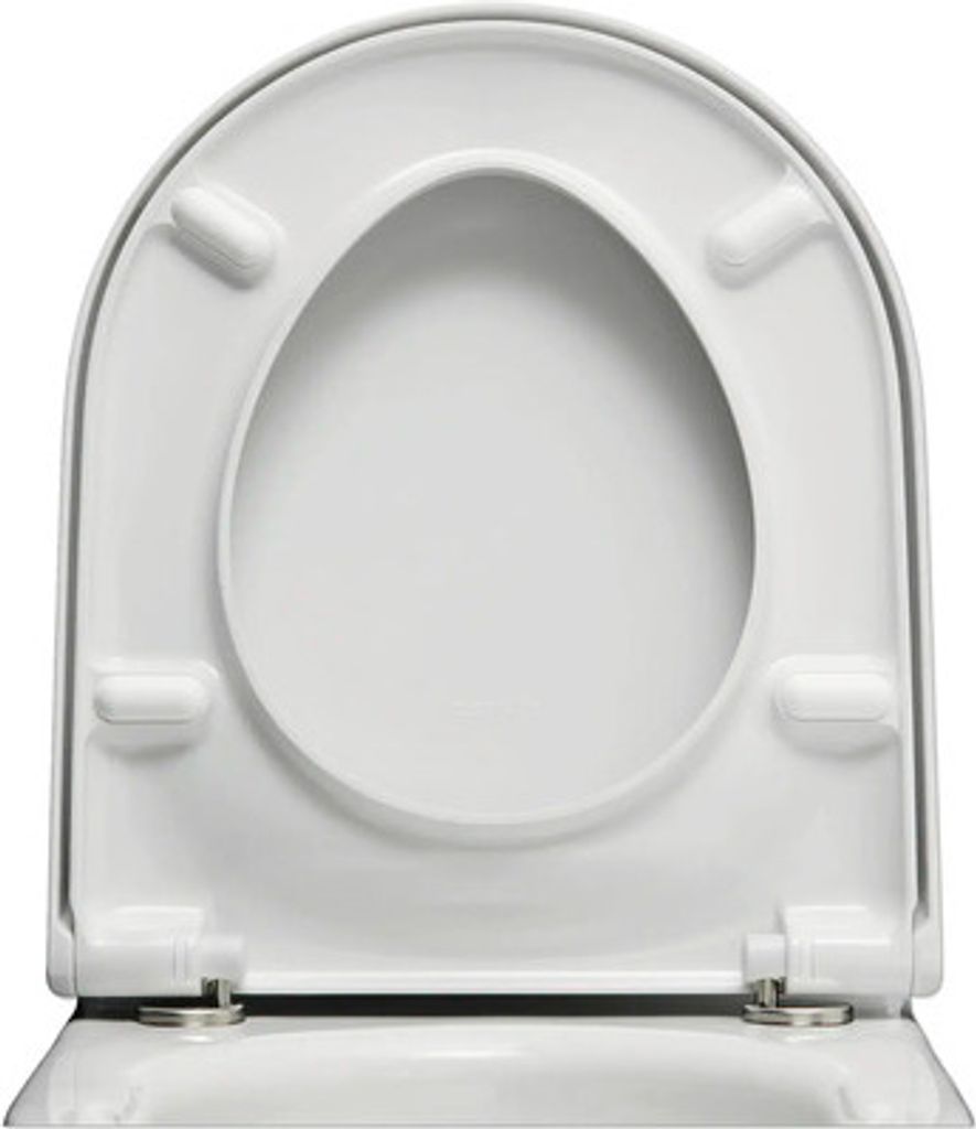 WC-Sitz Starck 3 mit SoftClose Scharniere edelstahl, weiß Produktbild 4
