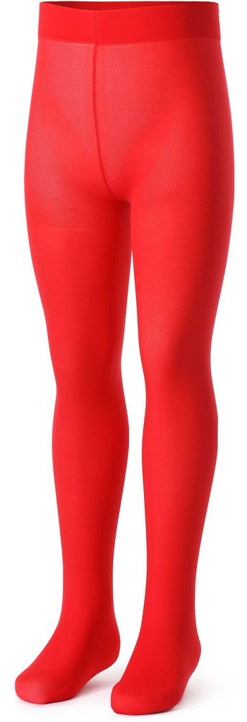 Bellivalini Kinder Strumpfhose Mikrofaser 40 DEN BLVFI1008 (Rot, 92-98)