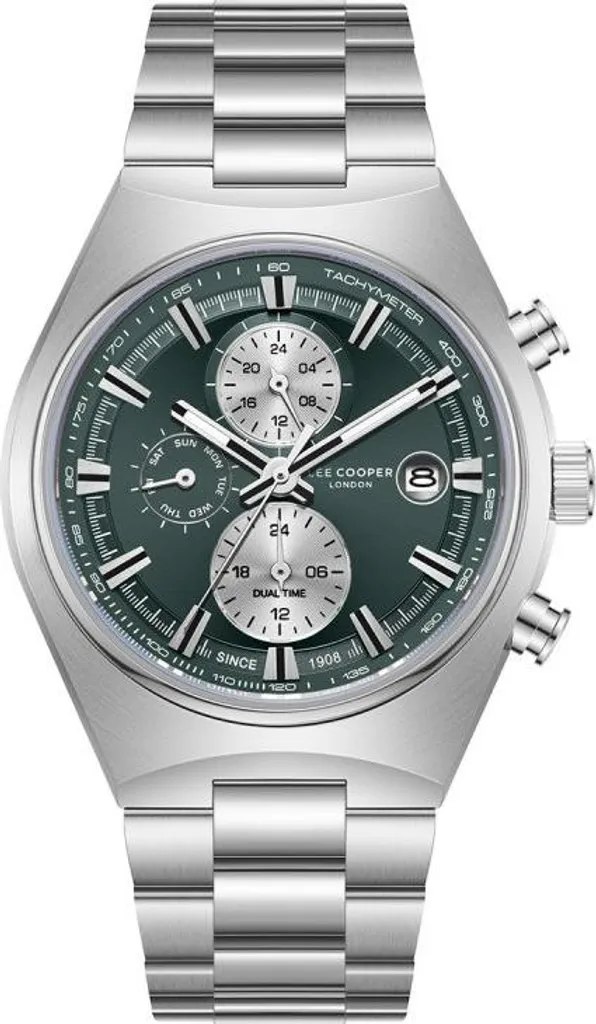 Lee Cooper LC08214.370 Montre Homme Quartz Baptiste en Acier Bleu
