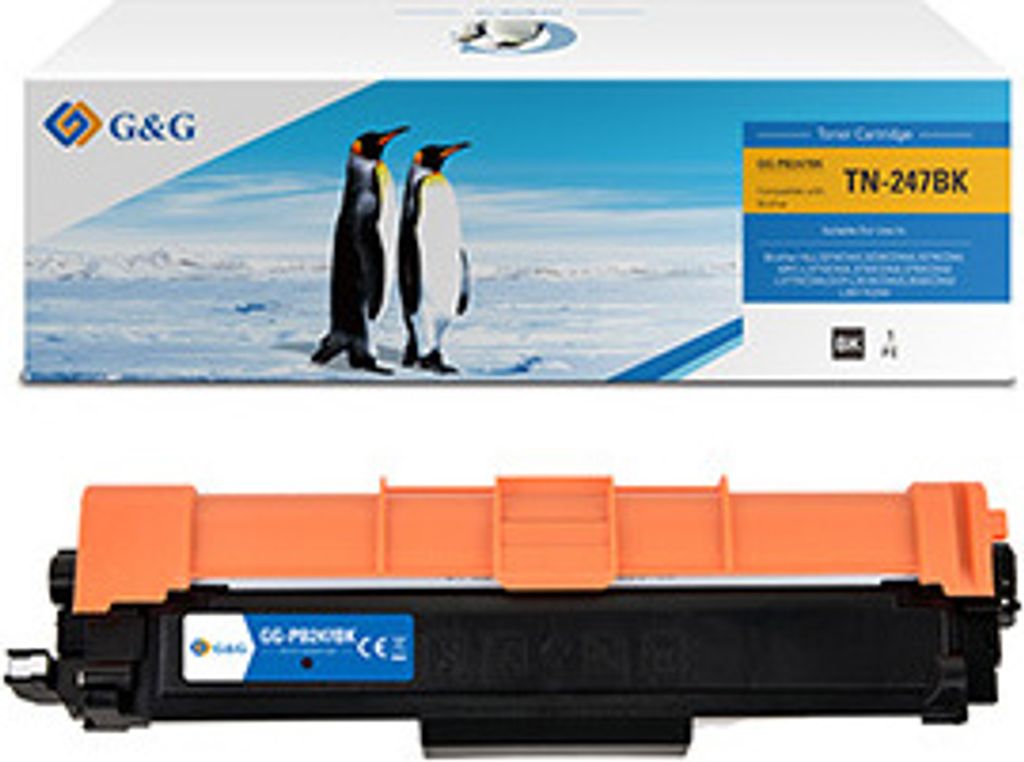 G&G Kompatibler Toner zum Einsatz in Brother TN247BK, NT-PB247BK, schwarz, 3000er