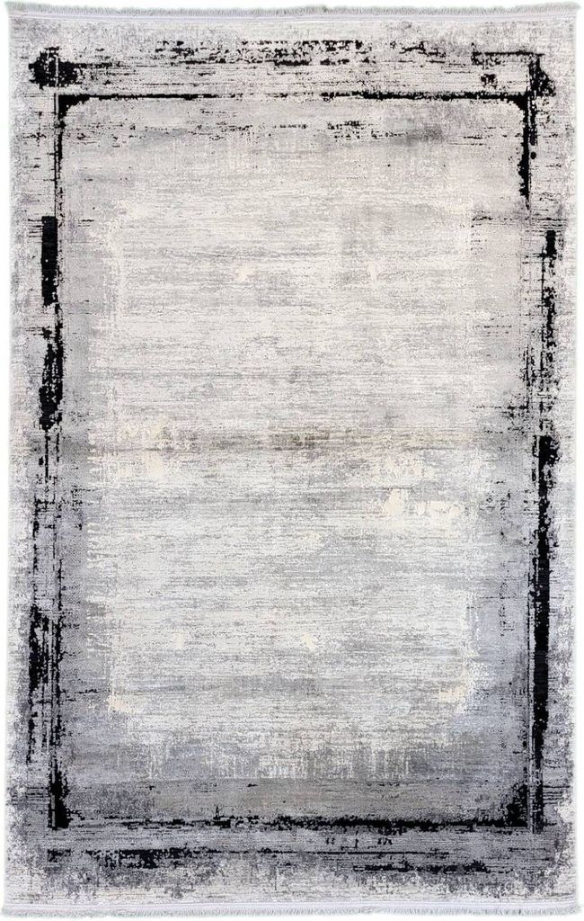 Teppich ZUARI | Farbe: Schwarz; Größe: 120 x 170 cm | strapazierfähig und leicht zu reinigen | Wohnzimmer | Schlafzimmer