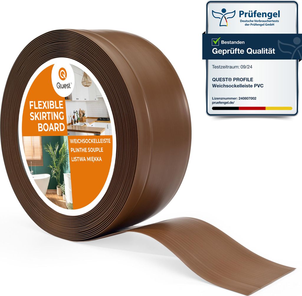 QUEST Battiscopa in PVC 70x20mm, 5m, Battiscopa morbido, Immagine del prodotto 