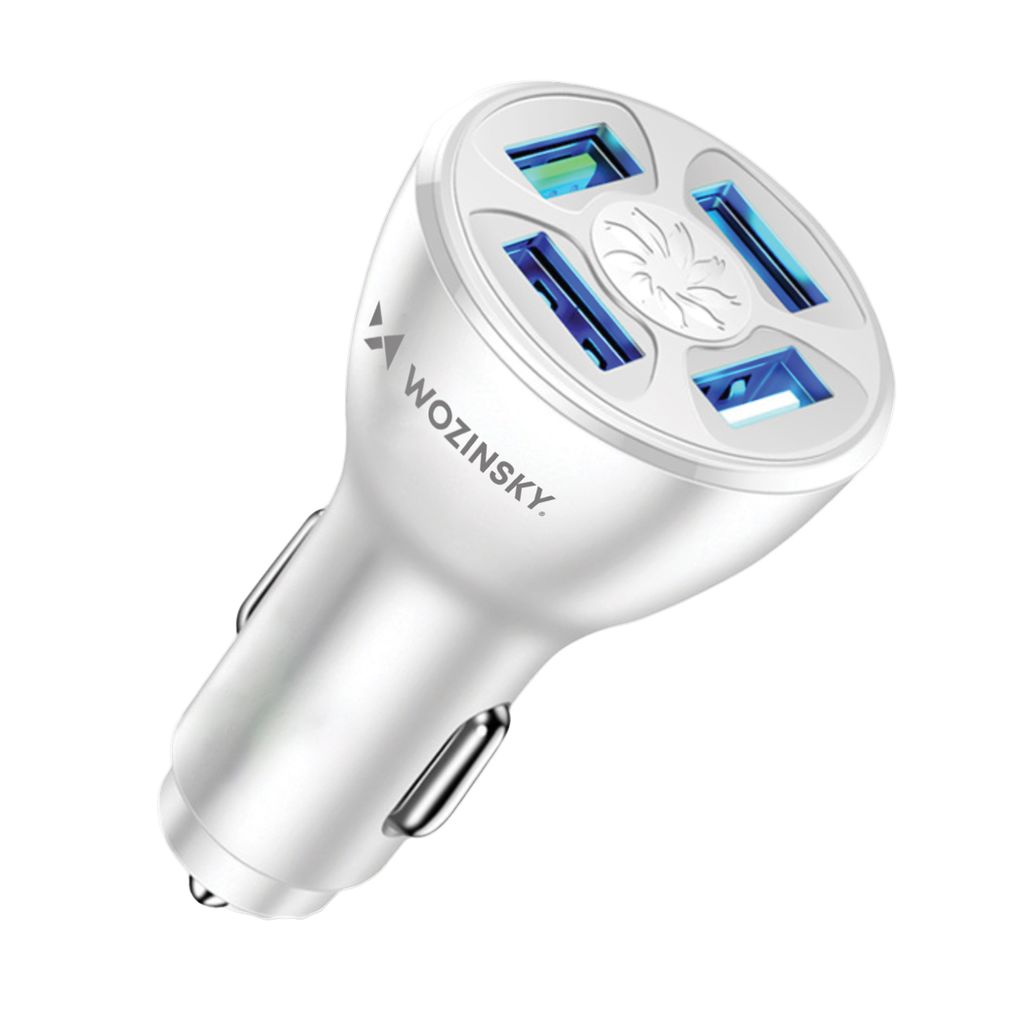 Wozinsky WCCAW, Autohouder, Aansteker voor sigaren, Wit Productafbeelding 