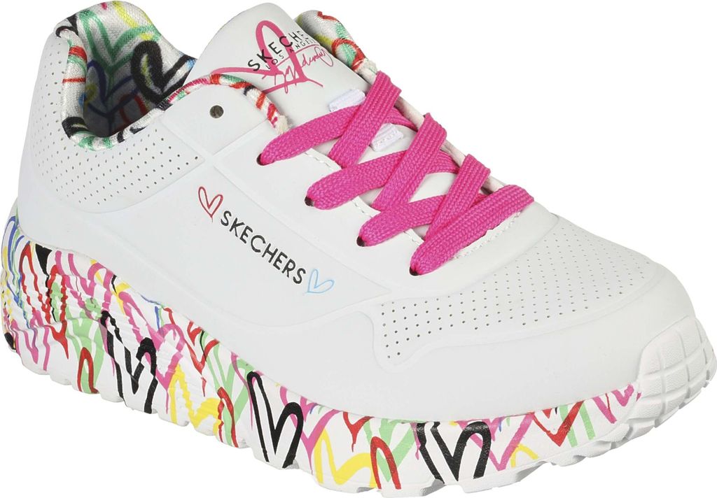 SKECHERS Uno Lite - Lovely Luv Schuhe Kinder weiss 34