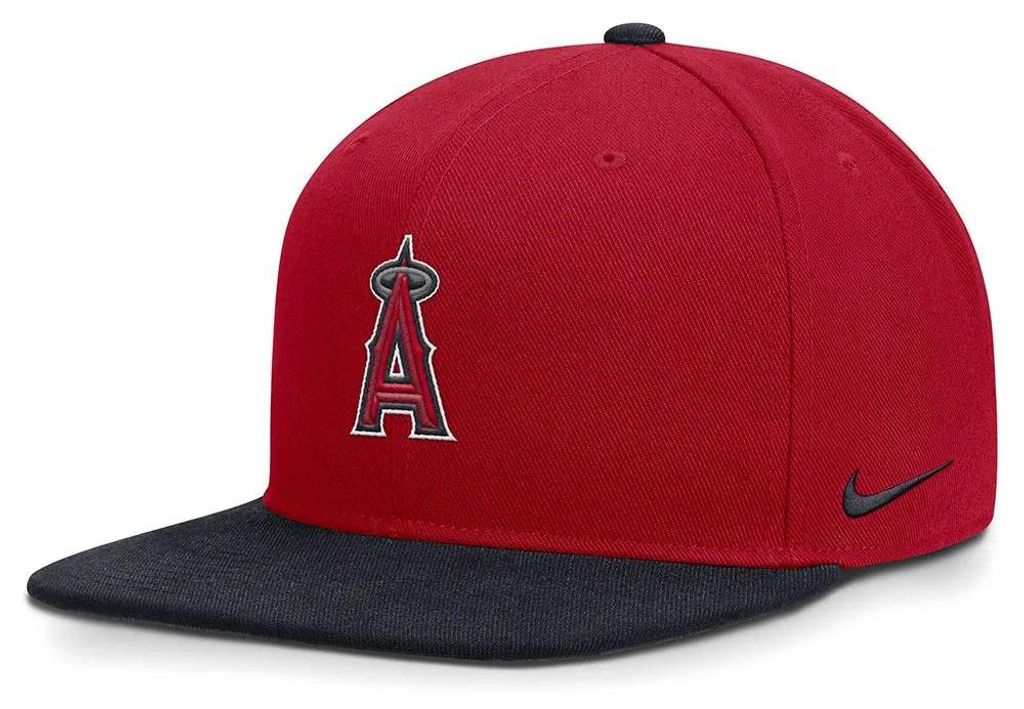Nike Mlb Los Angeles Angels Dri-fit Pro Structured Square Bill Kappe Rot M-L Rot M-L