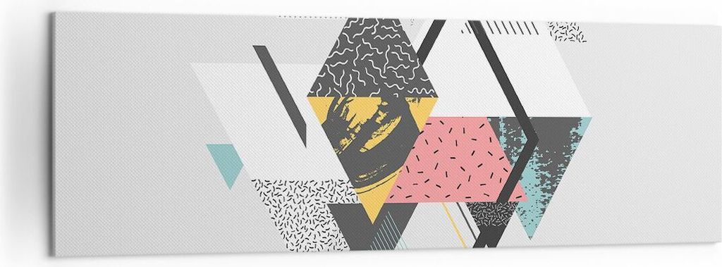 Bild auf Leinwand - Leinwandbild - Abstraktion modern - 160x50cm - Wand Bild - Wanddeko - Leinwanddruck - Bilder - Kunstdruck - Wanddekoration - Le...